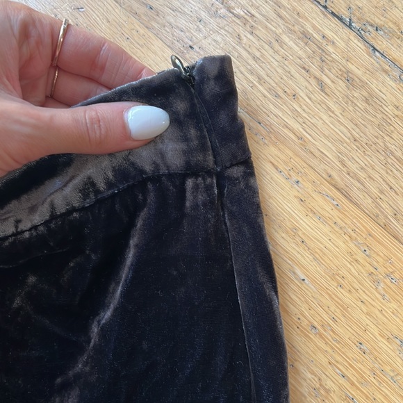 Dark grey velvet pants - Picture 4 of 4